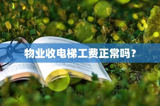 物业收电梯工费正常吗？