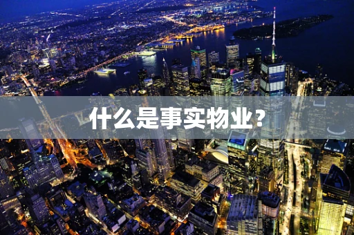 什么是事实物业？
