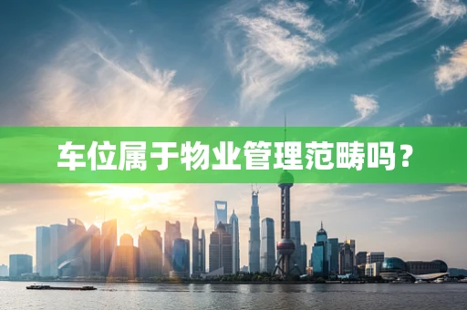 车位属于物业管理范畴吗？