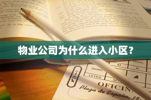 物业公司为什么进入小区？