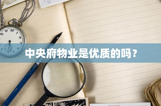 中央府物业是优质的吗？