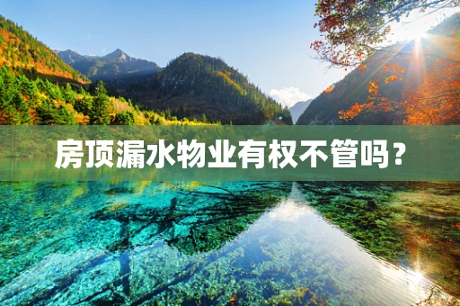 房顶漏水物业有权不管吗？