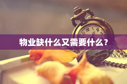 物业缺什么又需要什么？