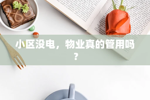 小区没电，物业真的管用吗？