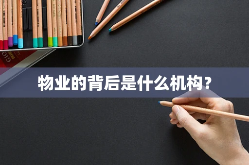 物业的背后是什么机构？