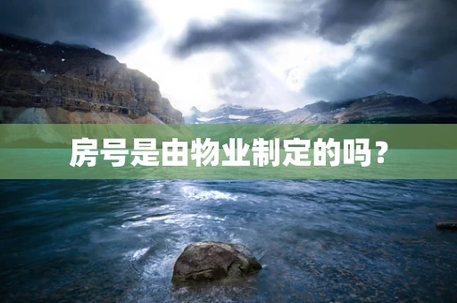 房号是由物业制定的吗？