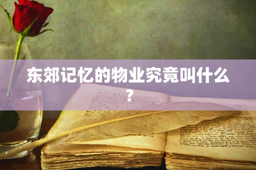 东郊记忆的物业究竟叫什么？