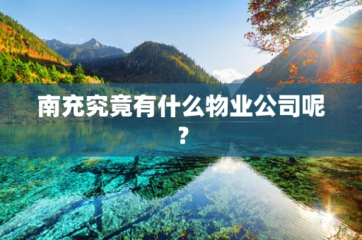 南充究竟有什么物业公司呢？