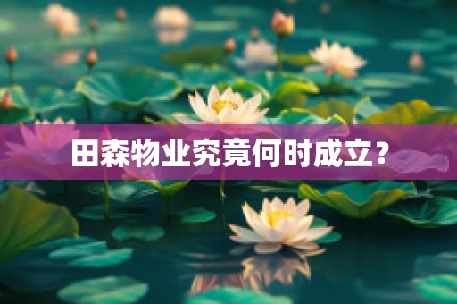 田森物业究竟何时成立？