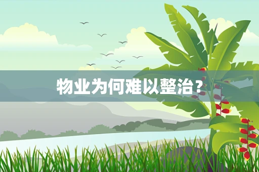 物业为何难以整治？