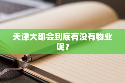 天津大都会到底有没有物业呢？