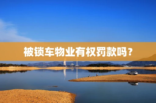 被锁车物业有权罚款吗？