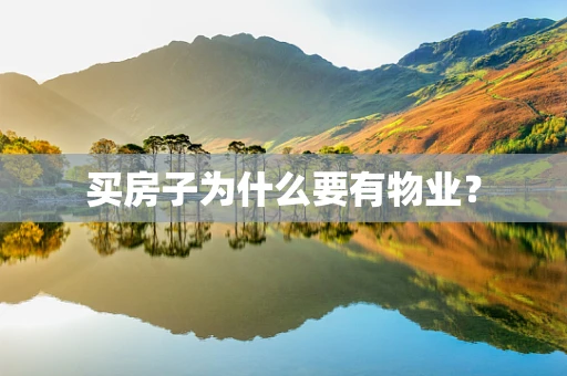 买房子为什么要有物业？