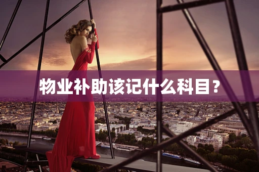 物业补助该记什么科目？