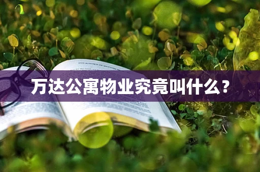 万达公寓物业究竟叫什么？