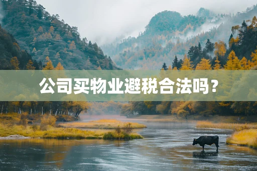 公司买物业避税合法吗？