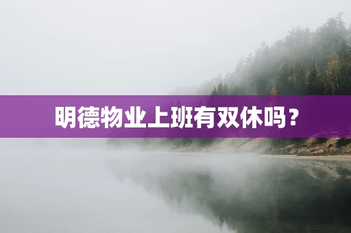 明德物业上班有双休吗？