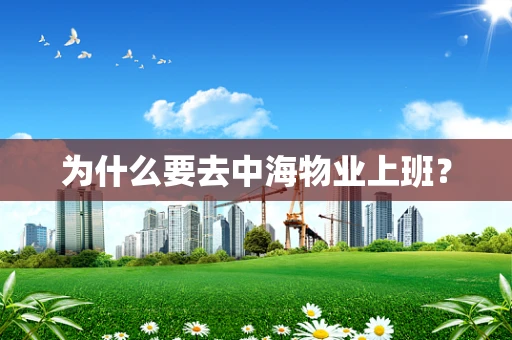 为什么要去中海物业上班？