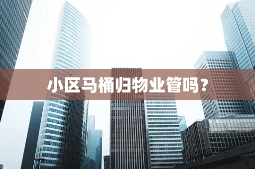 小区马桶归物业管吗？