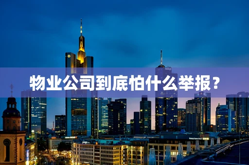 物业公司到底怕什么举报？