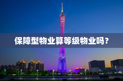 保障型物业算等级物业吗？