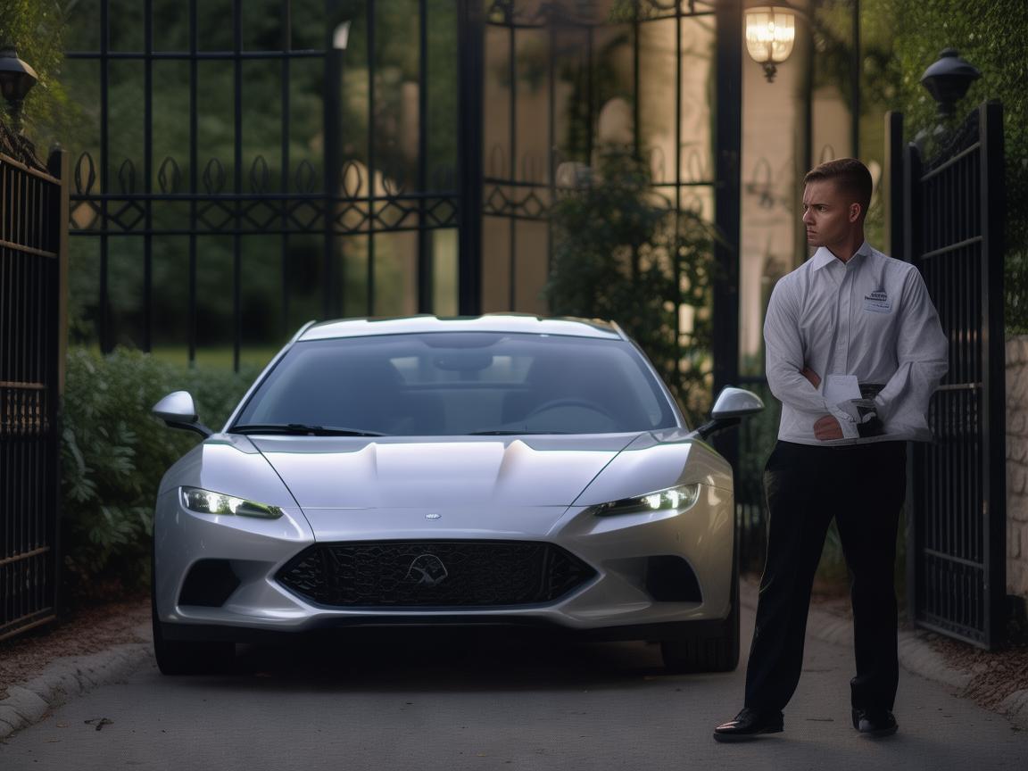 物业拦着车走，这违法吗？